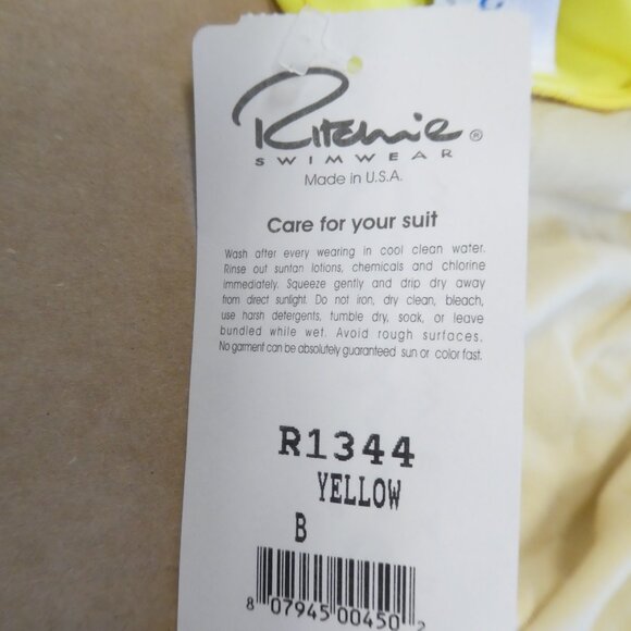 Ritchie Swimwear Bikini with coverup Size: Small - Yellow - Picture 7 of 8